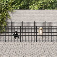 Hondenkennel voor buiten 16,94 m&sup2; staal