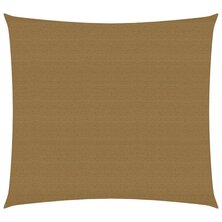 Zonnezeil 160 g/m&sup2; 3x3 m HDPE taupe