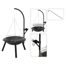 ProGarden Vuurschaal met barbecuerooster BBQ 55 cm