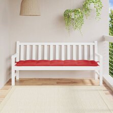 Tuinbankkussen 180x50x7 cm oxford stof rood