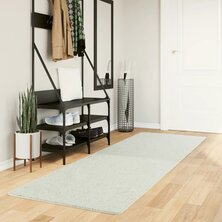 Vloerkleed OVIEDO laagpolig 80x250 cm cr&egrave;mekleurig