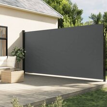 Windscherm uittrekbaar 220x500 cm antracietkleurig