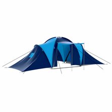 Tent 9-persoons donkerblauw en blauw