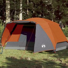 Tent met luifel 4-persoons waterdicht oranje