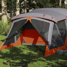 Tent met luifel 4-persoons waterdicht oranje