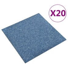 Tapijttegels 20 st 5 m&sup2; 50x50 cm blauw