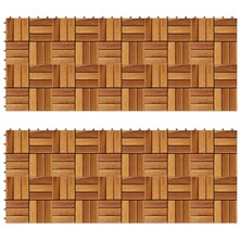 Terrastegels 30 x 30 cm Acacia set van 20