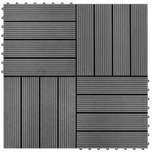 22 st Terrastegels 30x30 cm 2 m&sup2; HKC grijs