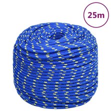 Boottouw 6 mm 25 m polypropyleen blauw