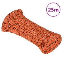 Boottouw 4 mm 25 m polypropyleen oranje