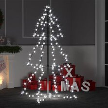 Kegelkerstboom 160 LED&apos;s binnen en buiten 78x120 cm