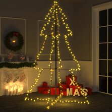 Kegelkerstboom 240 LED&apos;s binnen en buiten 118x150 cm