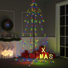 Kegelkerstboom 240 LED&apos;s binnen en buiten 118x150 cm