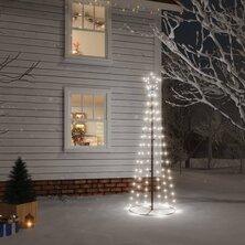 Kegelkerstboom 108 LED&apos;s 70x180 cm koudwit