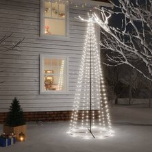 Kegelkerstboom 310 LED&apos;s 100x300 cm koudwit