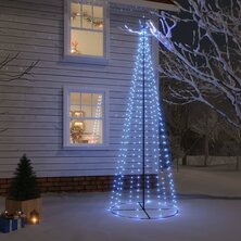 Kegelkerstboom 310 LED&apos;s 100x300 cm blauw