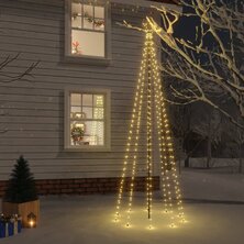 Kerstboom met grondpin 310 LED&apos;s warmwit 300 cm