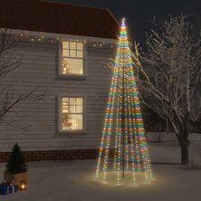 Kerstboom met grondpin 732 LED&apos;s meerkleurig 500 cm