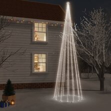 Kerstboom met grondpin 1134 LED&apos;s koudwit 800 cm