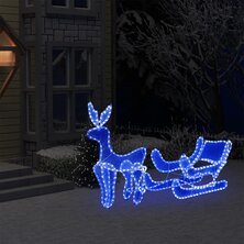 Kerstverlichting rendier en slee met mesh 432 LED&apos;s