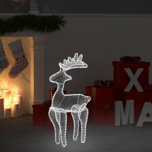 Kerstversiering rendier met mesh 306 LED&apos;s 60x24x89 cm