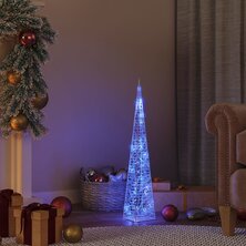 Lichtkegel decoratief LED 60 cm acryl blauw