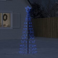 Lichtkegel met grondpinnen 220 blauwe LED&apos;s 180 cm