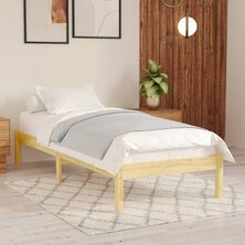 Bedframe massief hout 75x190 cm