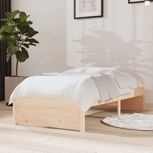 Bedframe massief hout 75x190 cm