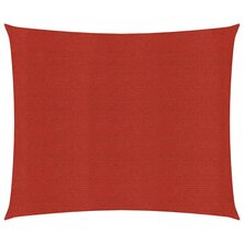 Zonnezeil 160 g/m&sup2; 2x2 m HDPE rood