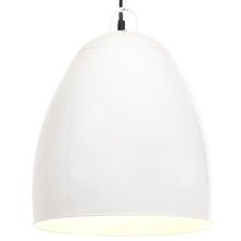 Hanglamp industrieel rond 25 W E27 42 cm wit