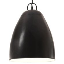 Hanglamp industrieel rond 25 W E27 32 cm zwart