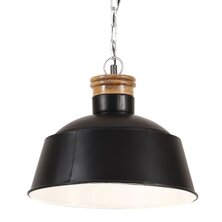 Hanglamp industrieel E27 32 cm zwart