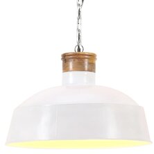 Hanglamp industrieel E27 42 cm wit