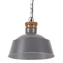 Hanglamp industrieel E27 32 cm grijs