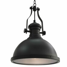 Plafondlamp rond E27 zwart