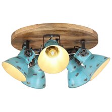 Plafondlamp 25 W E27 50x50x25 cm verweerd blauw