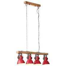 Plafondlamp 25 W E27 90x24x111 cm verweerd rood