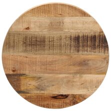 Tafelblad rond &Oslash; 40x1,5 cm massief ruw mangohout