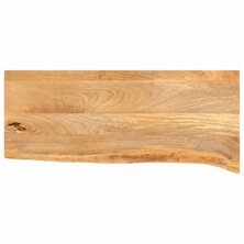 Tafelblad met natuurlijke rand 80x20x3,8 cm massief mangohout