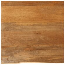 Tafelblad met natuurlijke rand 40x40x2,5 cm massief mangohout