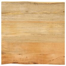 Tafelblad met natuurlijke rand 40x40x3,8 cm massief mangohout