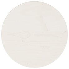 Tafelblad &Oslash;30x2,5 cm massief grenenhout wit