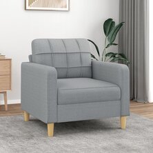 Fauteuil 60 cm stof lichtgrijs