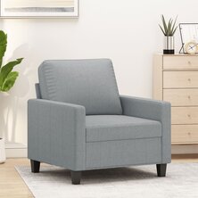 Fauteuil 60 cm stof lichtgrijs