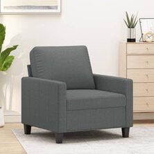 Fauteuil 60 cm stof donkergrijs