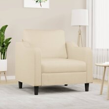 Fauteuil 60 cm stof cr&egrave;mekleurig