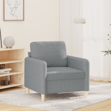 Fauteuil 60 cm stof lichtgrijs