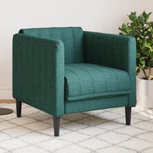 Fauteuil stof donkergroen