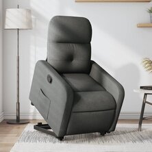 Sta-op-stoel verstelbaar stof donkergrijs